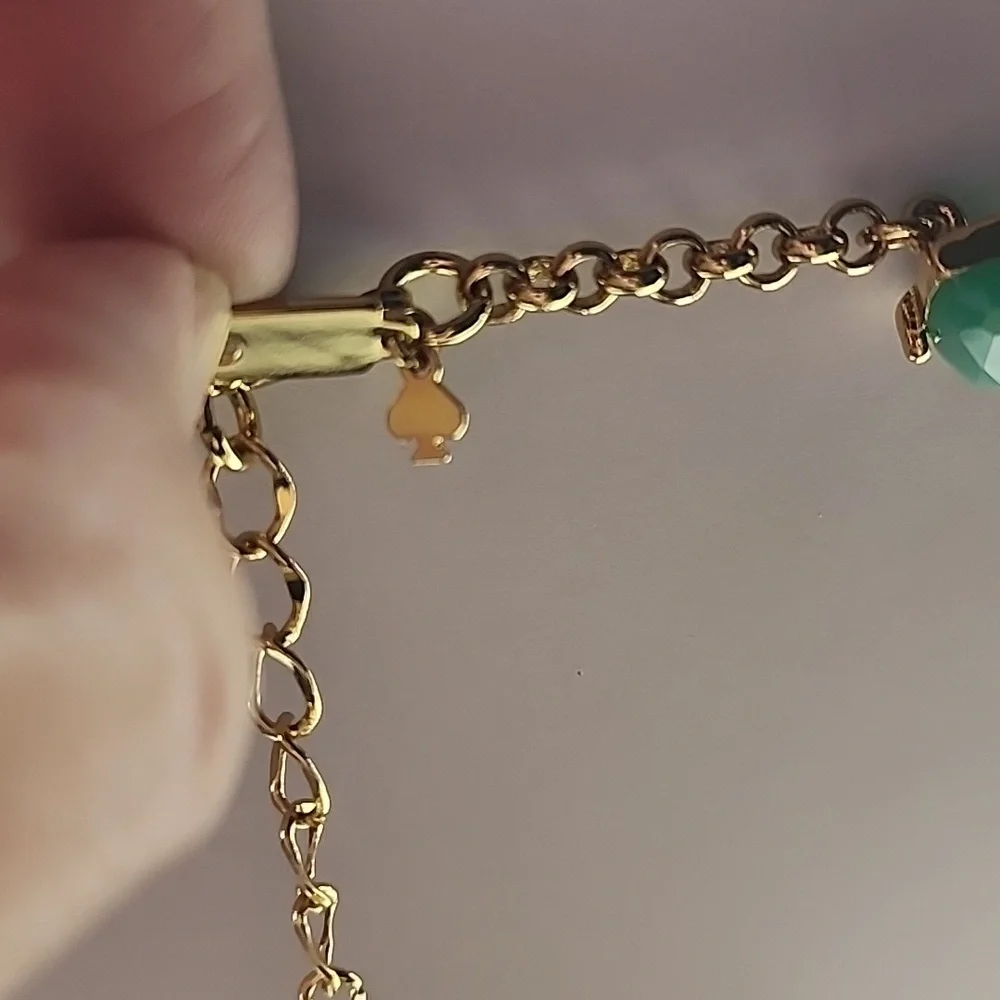 Kate Spade Green and Gold Statement‎ Necklace
